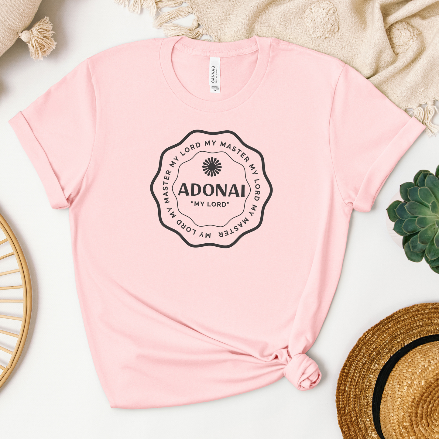 Adonai Tee - Heaven Bound Co Christian t-shirts and faith based apparel for teens and adults.