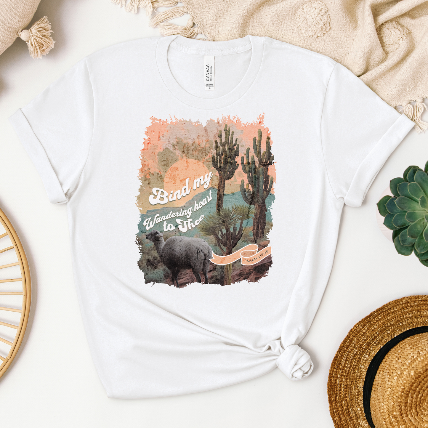 Bind My Wandering Heart to Thee Tee - Heaven Bound Co Christian t-shirts and faith based apparel for teens and adults.