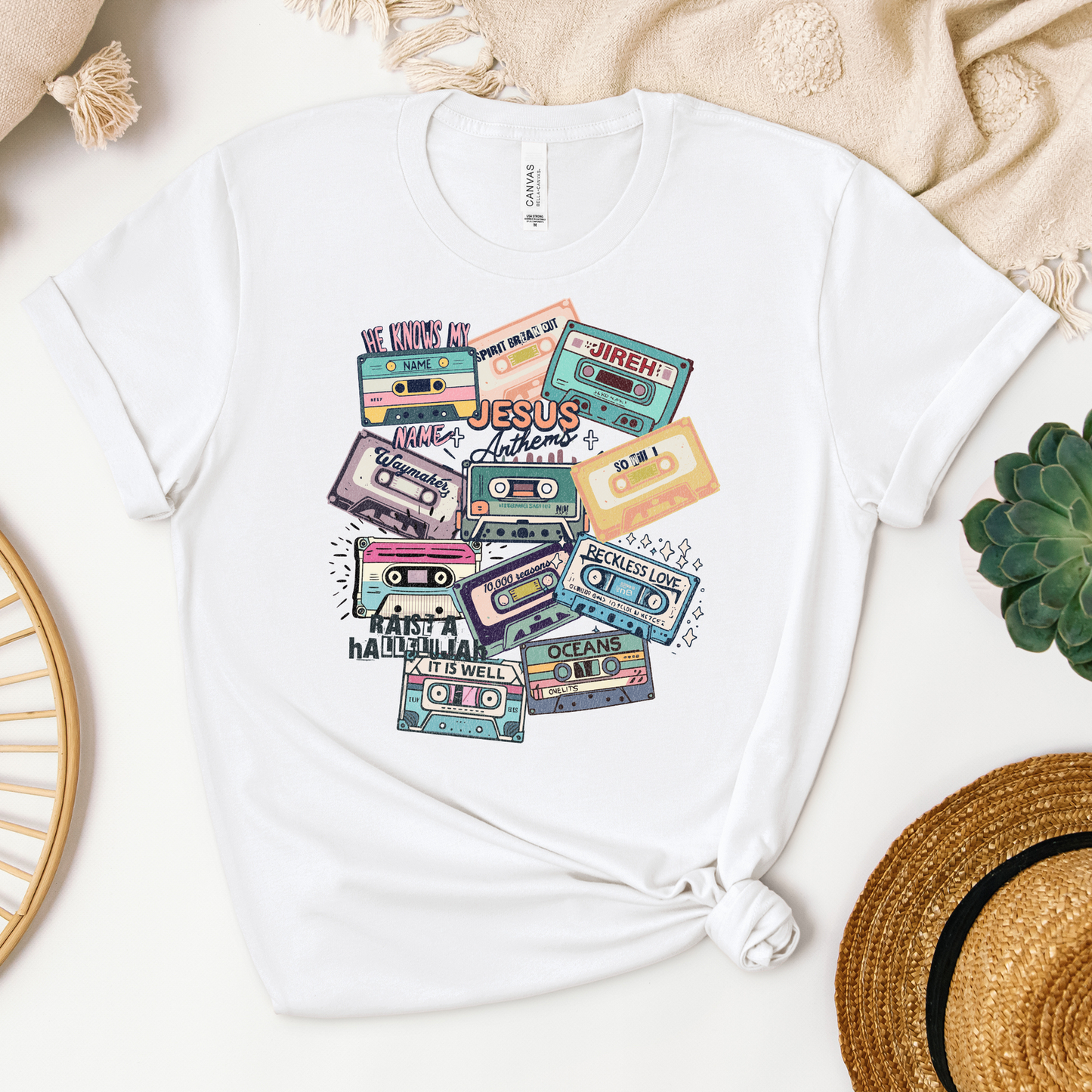 Jesus Anthems Tee - Heaven Bound Co Christian t-shirts and faith based apparel for teens and adults.