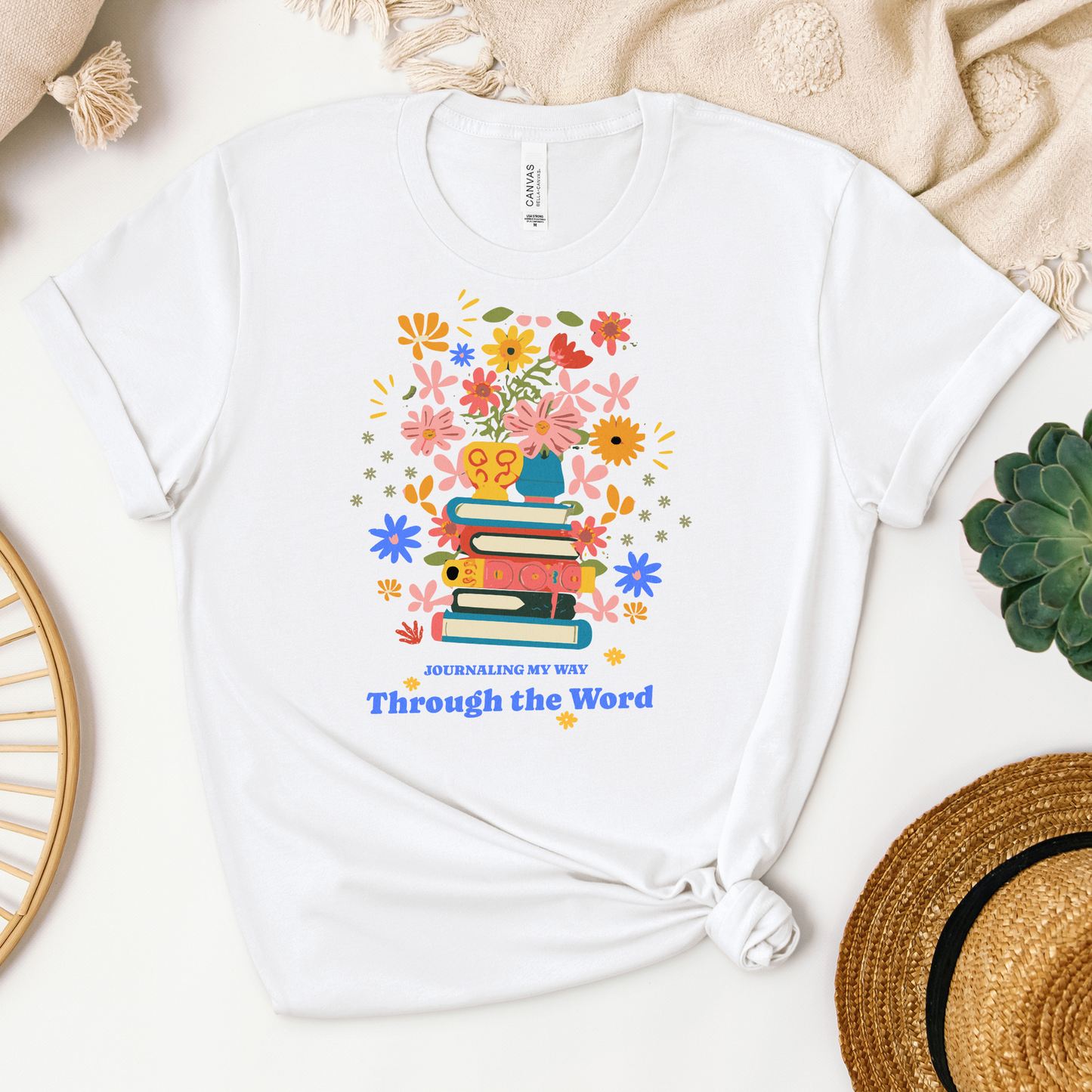 Journaling Through the Word Tee - Heaven Bound Co Christian t-shirts and faith based apparel for teens and adults.