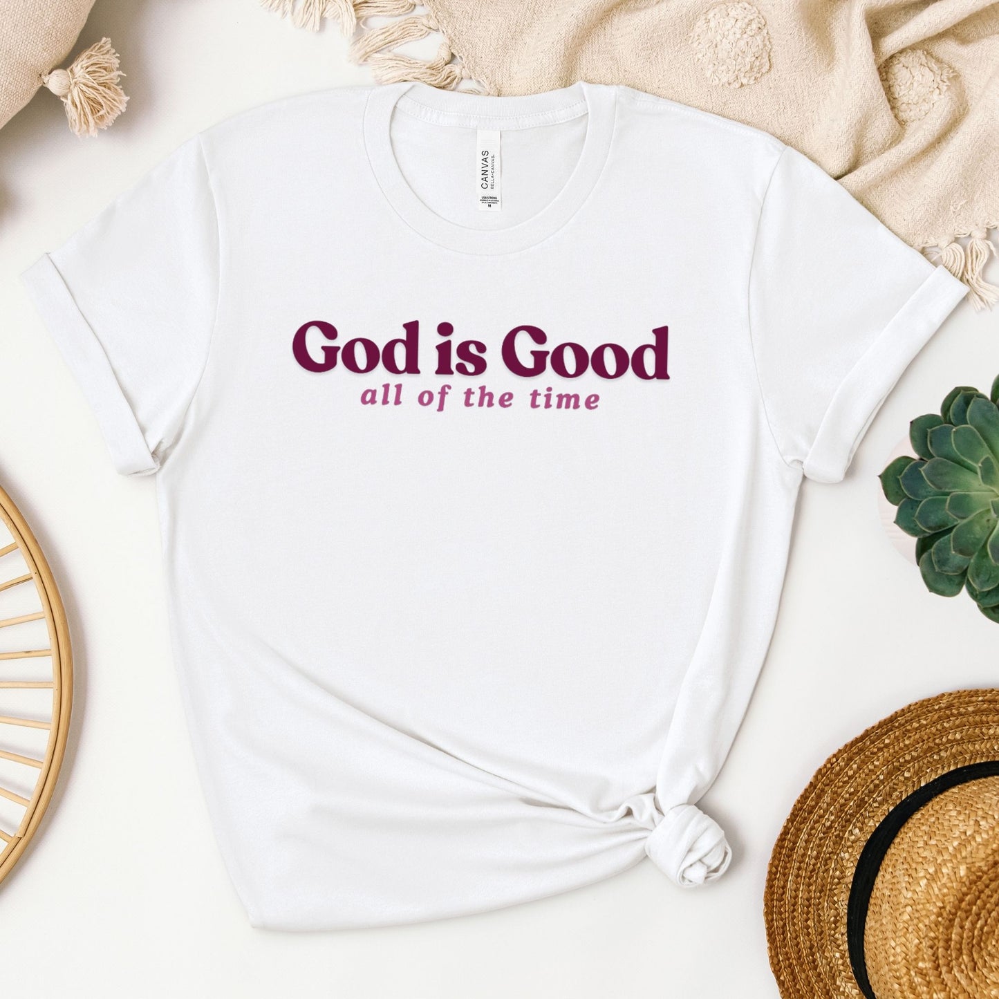 God is Good Tee (Pink)