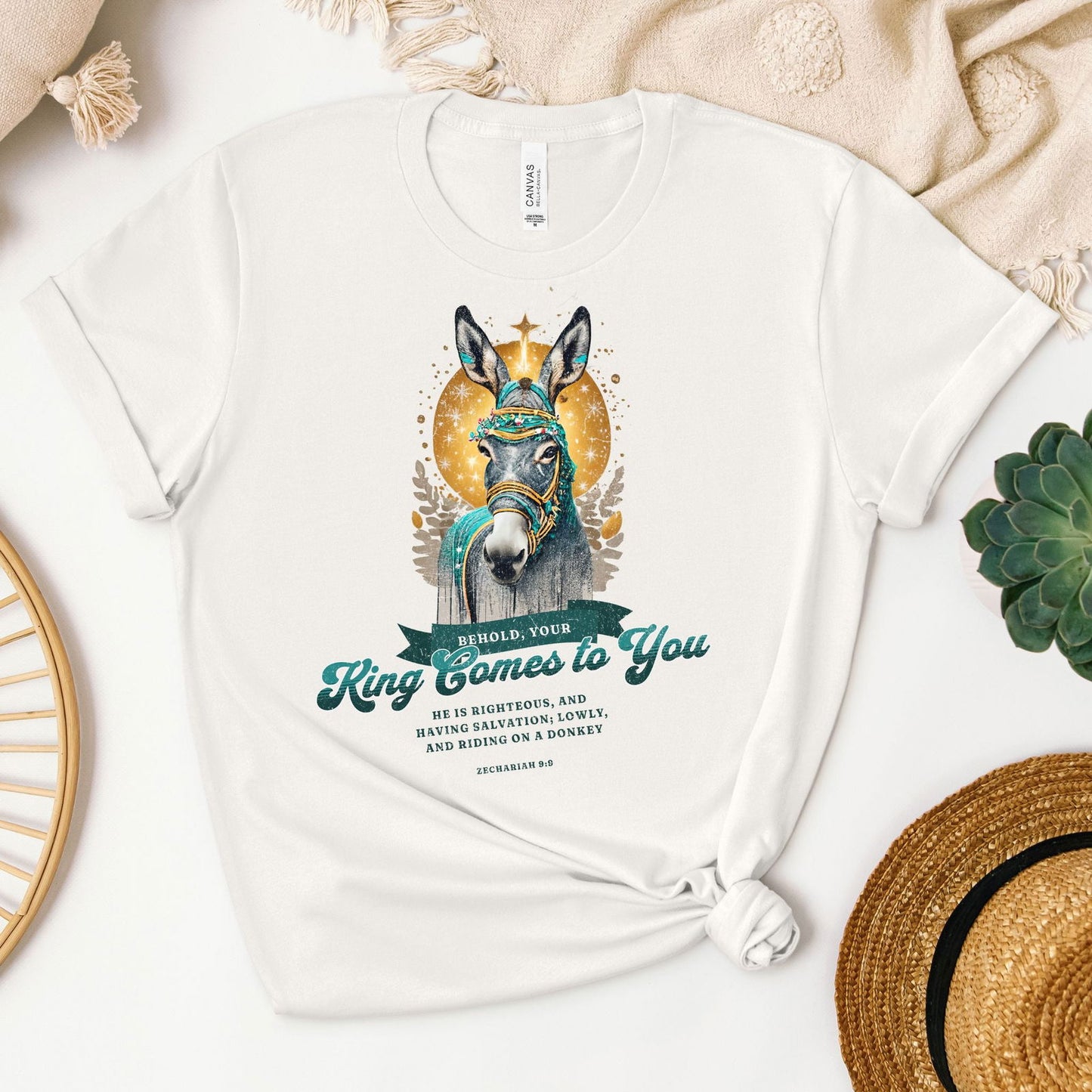 Your King Comes to You Tee - Heaven Bound Co Christian t-shirts and faith based apparel for teens and adults.