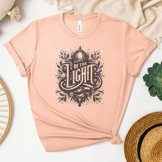 Be The Light Western Tee - Heaven Bound Co Christian t-shirts and faith based apparel for teens and adults.
