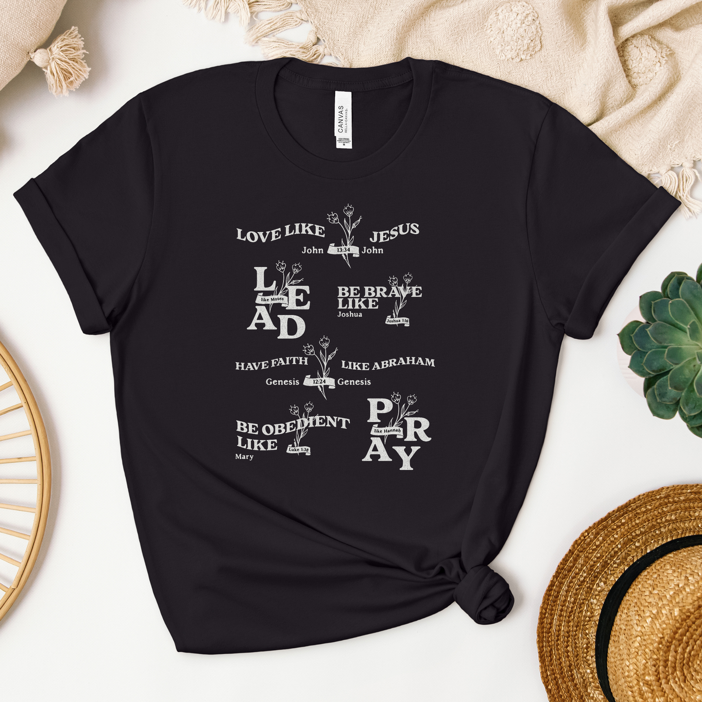 Bible Figures of Faith Tee - Heaven Bound Co Christian t-shirts and faith based apparel for teens and adults.