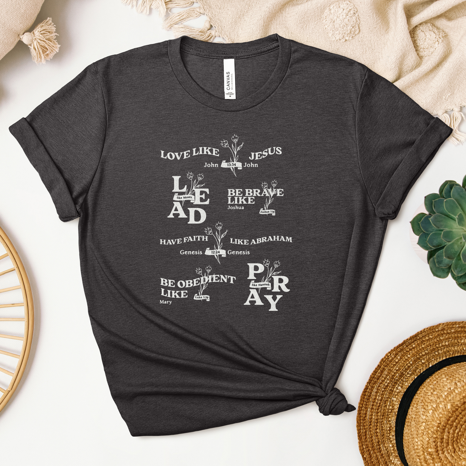 Bible Figures of Faith Tee - Heaven Bound Co Christian t-shirts and faith based apparel for teens and adults.