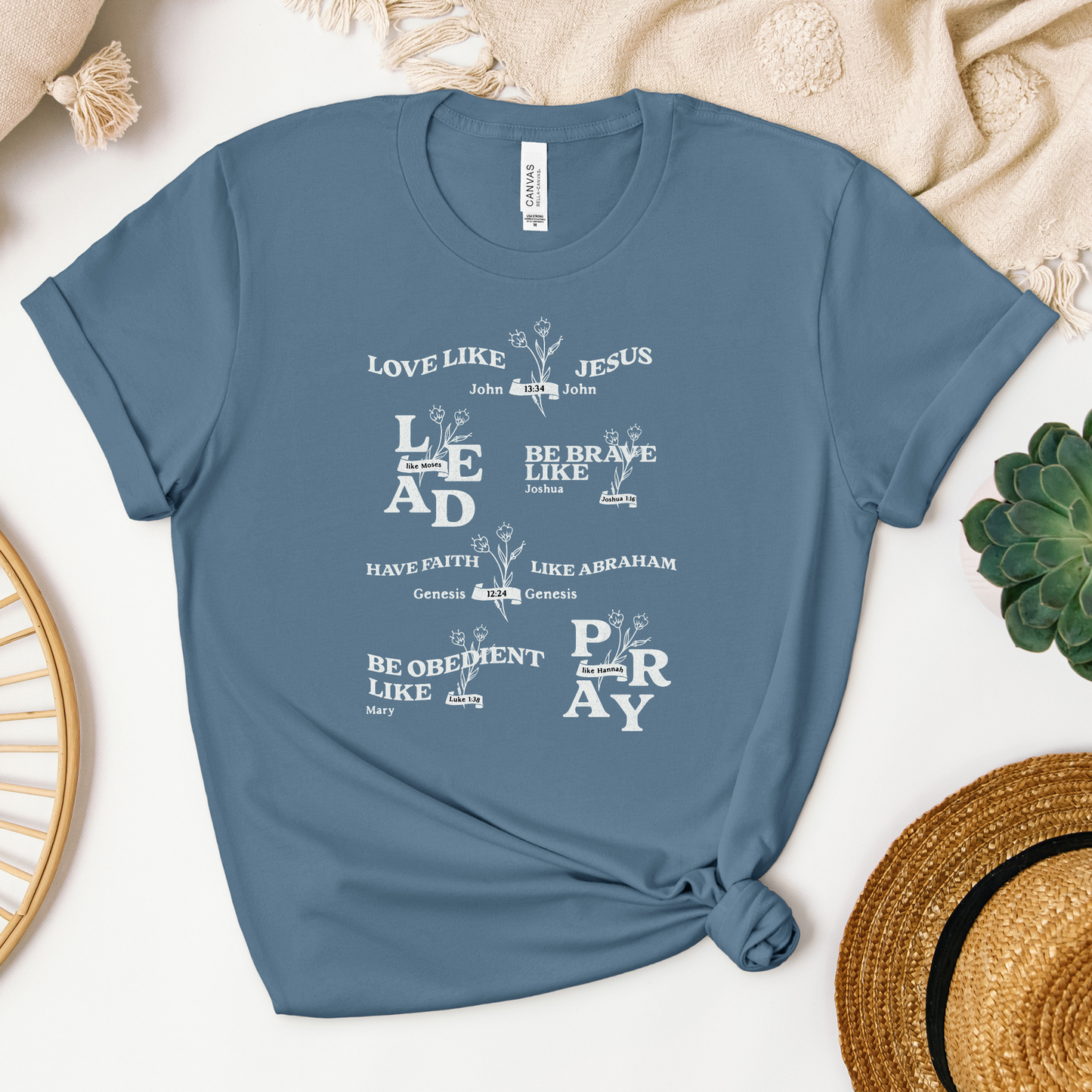 Bible Figures of Faith Tee - Heaven Bound Co Christian t-shirts and faith based apparel for teens and adults.