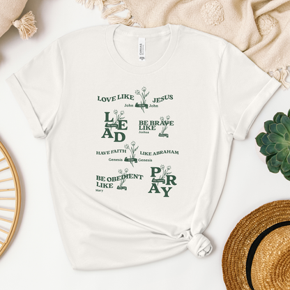 Bible Figures of Faith Tee - Heaven Bound Co Christian t-shirts and faith based apparel for teens and adults.