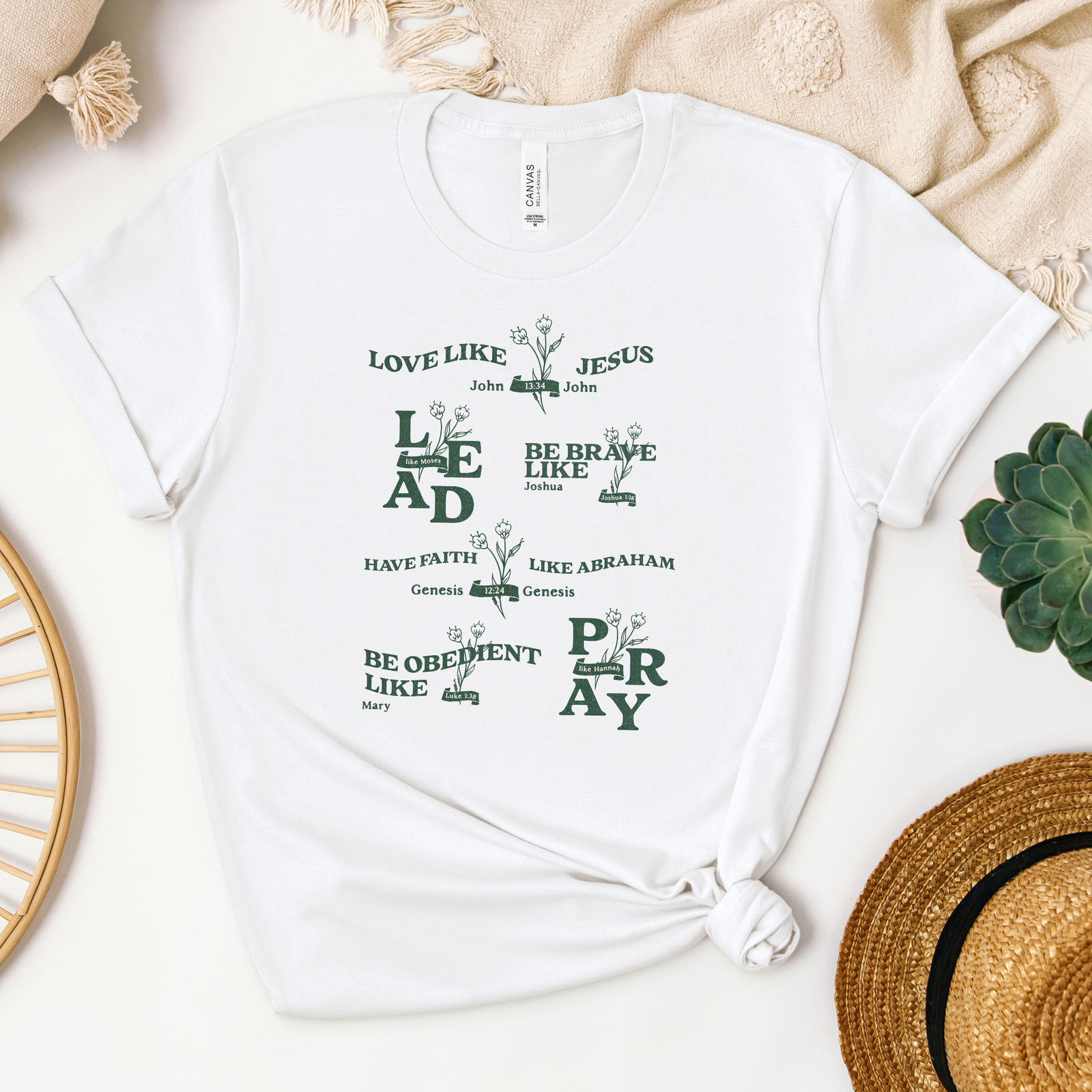 Bible Figures of Faith Tee - Heaven Bound Co Christian t-shirts and faith based apparel for teens and adults.