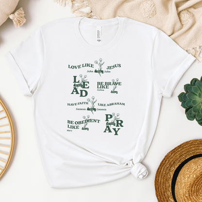 Bible Figures of Faith Tee - Heaven Bound Co Christian t-shirts and faith based apparel for teens and adults.