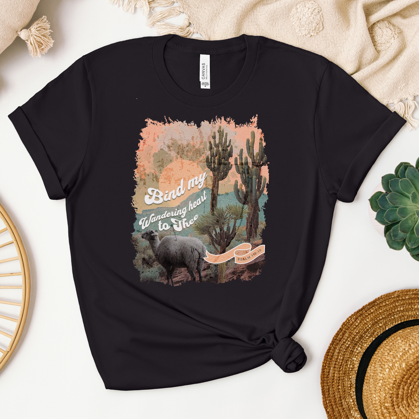 Bind My Wandering Heart to Thee Tee - Heaven Bound Co Christian t-shirts and faith based apparel for teens and adults.