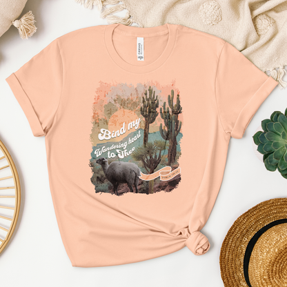 Bind My Wandering Heart to Thee Tee - Heaven Bound Co Christian t-shirts and faith based apparel for teens and adults.