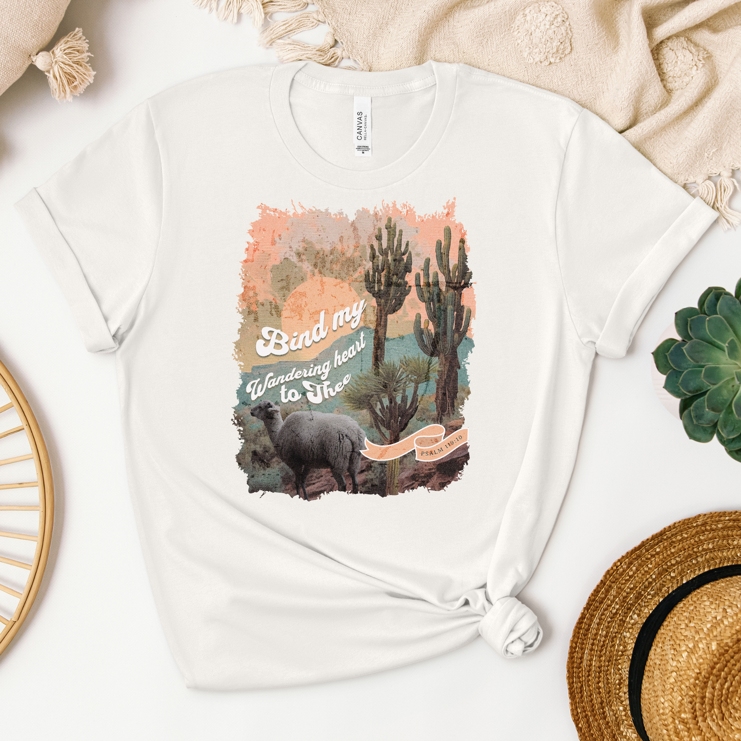 Bind My Wandering Heart to Thee Tee - Heaven Bound Co Christian t-shirts and faith based apparel for teens and adults.