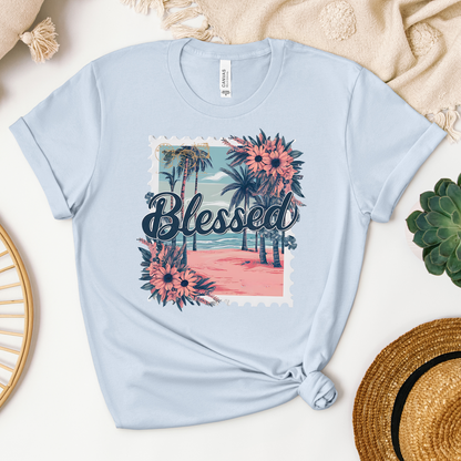 Blessed Tee - Heaven Bound Co Christian t-shirts and faith based apparel for teens and adults.