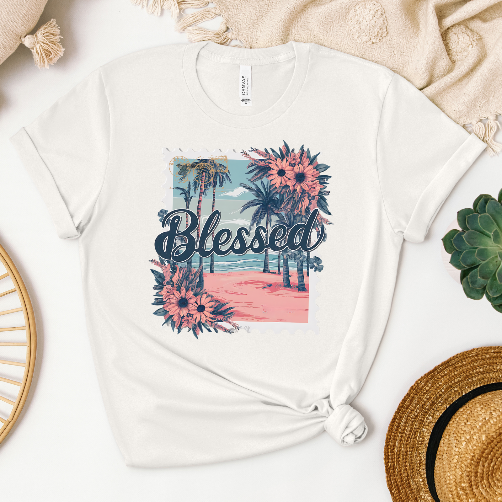 Blessed Tee - Heaven Bound Co Christian t-shirts and faith based apparel for teens and adults.