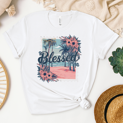 Blessed Tee - Heaven Bound Co Christian t-shirts and faith based apparel for teens and adults.