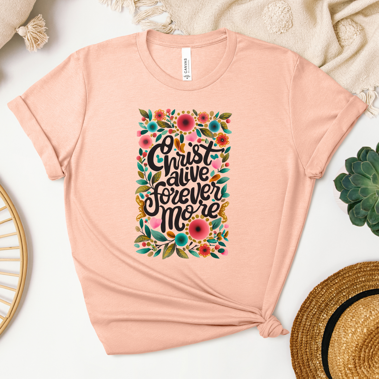 Christ Forever More Tee - Heaven Bound Co Christian t-shirts and faith based apparel for teens and adults.