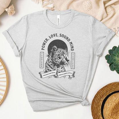 Fearless Tee - Heaven Bound Co Christian t-shirts and faith based apparel for teens and adults.