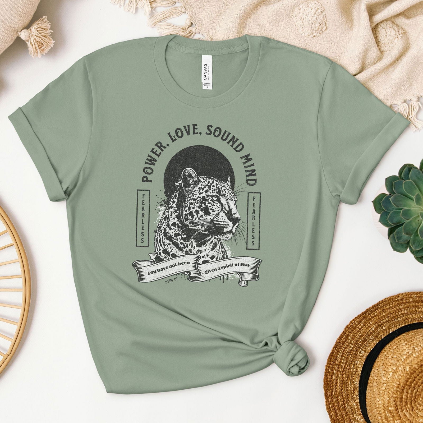 Fearless Tee - Heaven Bound Co Christian t-shirts and faith based apparel for teens and adults.