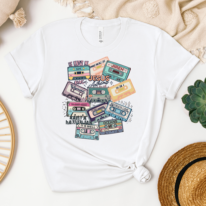 Jesus Anthems Tee - Heaven Bound Co Christian t-shirts and faith based apparel for teens and adults.