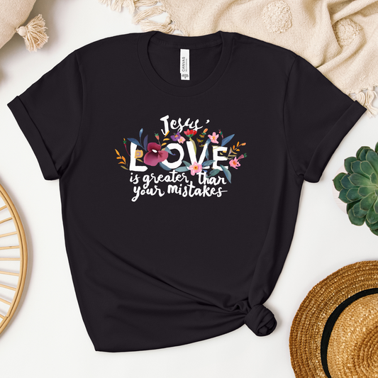 Jesus' Love Tee - Heaven Bound Co Christian t-shirts and faith based apparel for teens and adults.