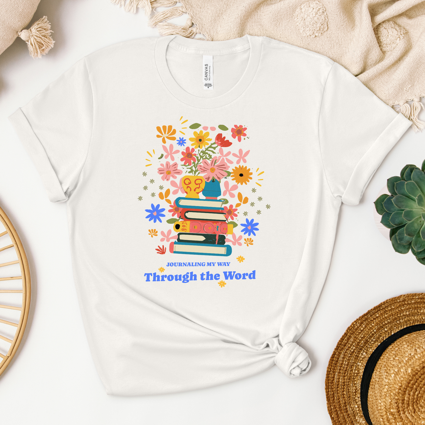 Journaling Through the Word Tee - Heaven Bound Co Christian t-shirts and faith based apparel for teens and adults.