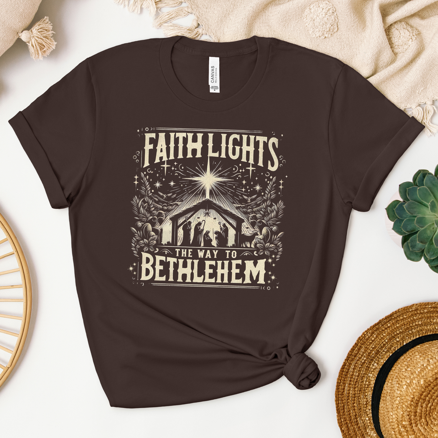 The Way to Bethlehem Tee - Heaven Bound Co Christian t-shirts and faith based apparel for teens and adults.
